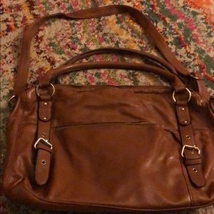 Women’s brown crossbody purse